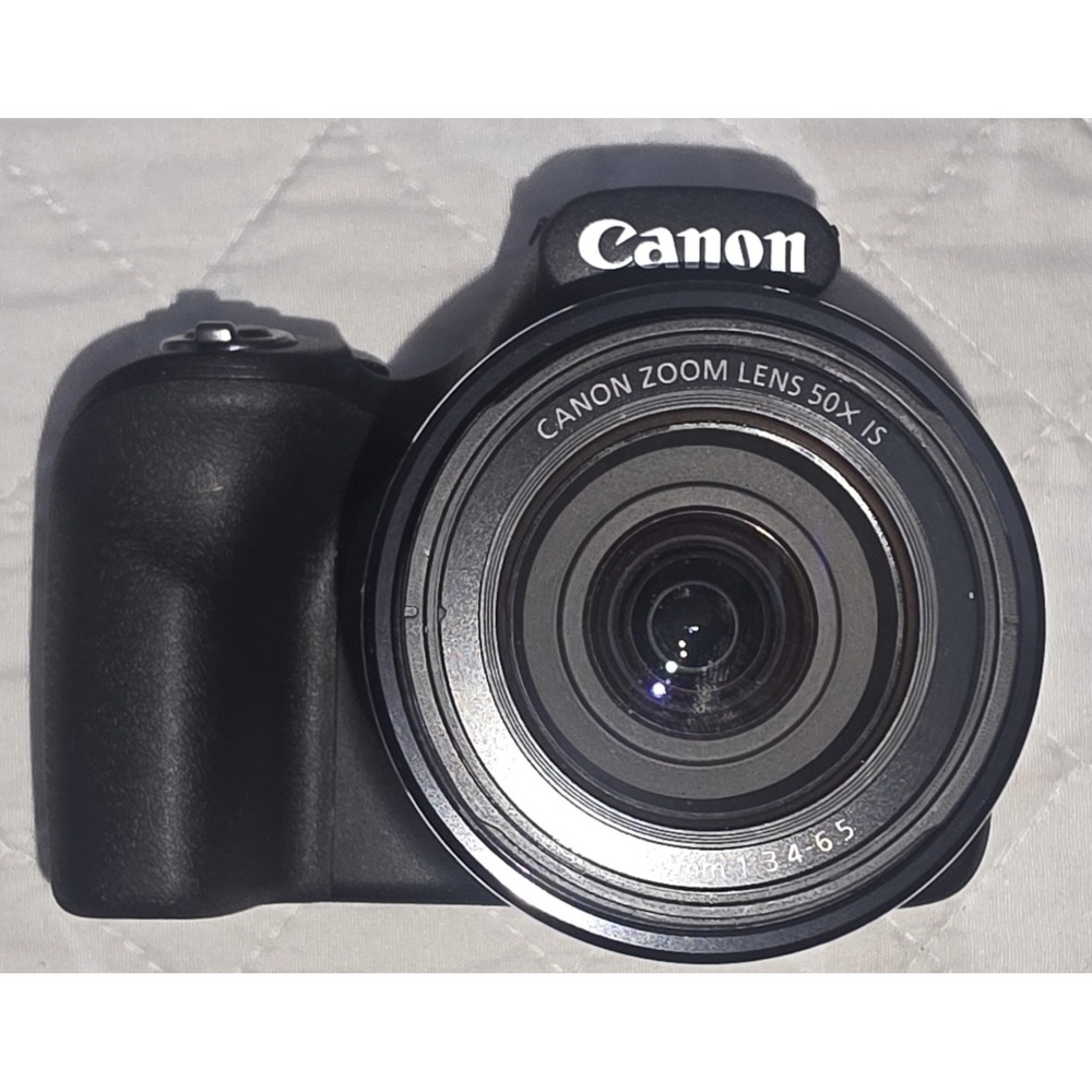 Canon PowerShot SX530 HS 16MP Digital Camera Black 50x Zoom Wi-Fi Box Charger